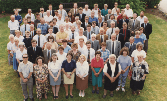 Elsoms staff together for a 150th anniversary photo